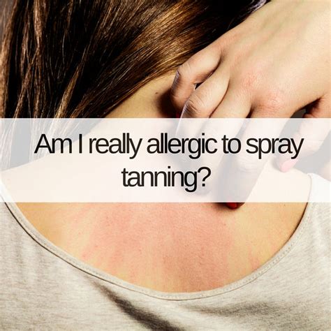 allergic to fake tan